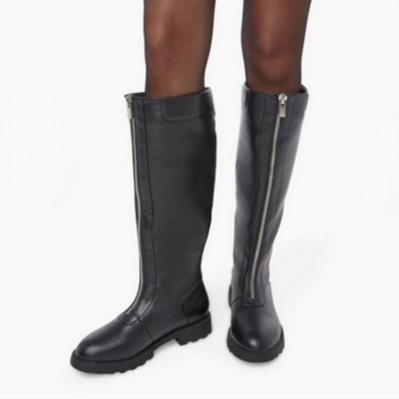 JustFab Shoes - NWOT Justfab Briony Tall Combat Women's Boot Black Size 5.5 NWOT